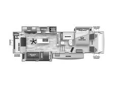2024 Sabre 32BHT Fifth Wheel at 72 West Motors and RVs STOCK# 113682 Floor plan Image