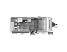 2024 Cherokee Wolf Pup 16FQW Travel Trailer at 72 West Motors and RVs STOCK# 032958 Floor plan Image
