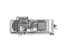 2024 Cherokee Grey Wolf 23MKBL Black Label Travel Trailer at 72 West Motors and RVs STOCK# 090565 Floor plan Image