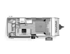 2025 Cherokee Wolf Pup Wolf Den 17EV Travel Trailer at 72 West Motors and RVs STOCK# 034488 Floor plan Image