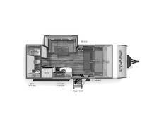 2025 Cherokee Wolf Pup 16KHW Travel Trailer at 72 West Motors and RVs STOCK# 034477 Floor plan Image