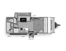 2025 Cherokee Wolf Pup 16KHW Travel Trailer at 72 West Motors and RVs STOCK# 034477 Floor plan Image