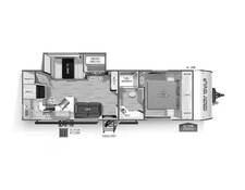 2025 Cherokee Grey Wolf 26SS Travel Trailer at 72 West Motors and RVs STOCK# 164637 Floor plan Image