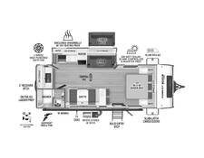 2025 Surveyor Legend 204MKLE Travel Trailer at 72 West Motors and RVs STOCK# 049318 Floor plan Image