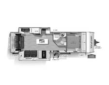 2025 Cherokee 274WK Travel Trailer at 72 West Motors and RVs STOCK# 164826 Floor plan Image