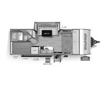 2025 Cherokee Wolf Pup 17JW Travel Trailer at 72 West Motors and RVs STOCK# 035067 Floor plan Image