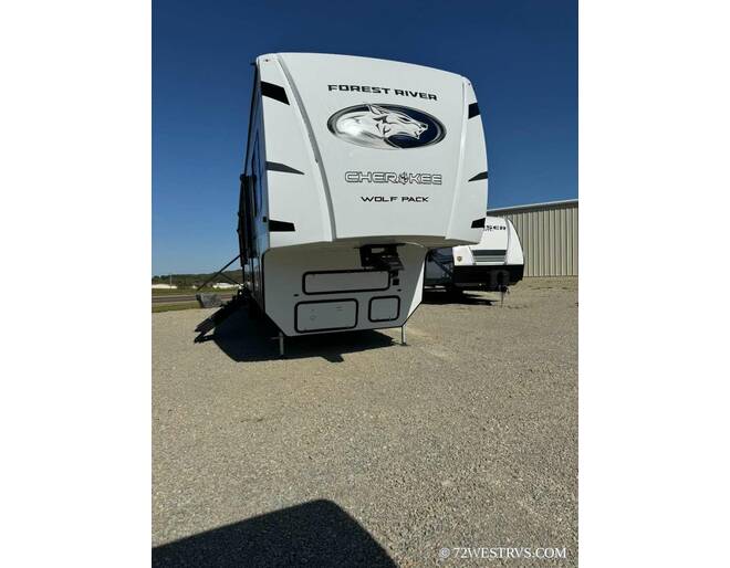 2025 Cherokee Wolf Pack Limited Toy Hauler 350PACK15 Fifth Wheel at 72 West Motors and RVs STOCK# 223068 Exterior Photo