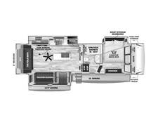 2025 Sabre 32GKS Fifth Wheel at 72 West Motors and RVs STOCK# 114985 Floor plan Image