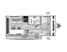 2025 Prime Time Tracer Touring Edition 170RS Travel Trailer at 72 West Motors and RVs STOCK# 525795 Floor plan Image