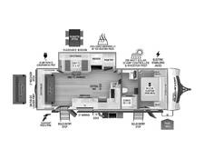 2025 Surveyor Grand Surveyor 253RLS Travel Trailer at 72 West Motors and RVs STOCK# 050216 Floor plan Image