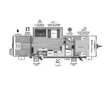 2025 Surveyor Legend X 29CAMP Travel Trailer at 72 West Motors and RVs STOCK# 050051 Floor plan Image