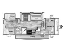 2025 Prime Time Tracer Touring Edition 308BH Travel Trailer at 72 West Motors and RVs STOCK# 525820 Floor plan Image