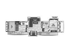 2025 Sabre 36ML Fifth Wheel at 72 West Motors and RVs STOCK# 115179 Floor plan Image