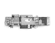 2025 Wildcat 35FUN Fifth Wheel at 72 West Motors and RVs STOCK# 005165 Floor plan Image