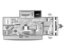 2025 Prime Time Tracer Touring Edition 255DS Travel Trailer at 72 West Motors and RVs STOCK# 525891 Floor plan Image